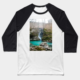 Waterfall on Kozjak River Baseball T-Shirt